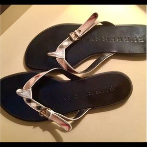 Burberry thong sandals